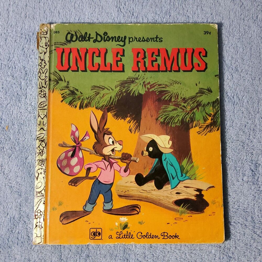 Vintage 1972 Walt Disney Uncle Remus Little Golden Book Brer Rabbit 24th Printin